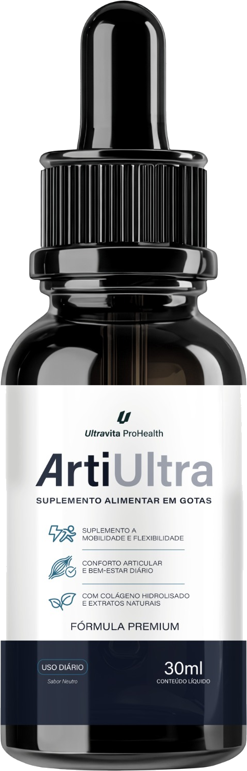 Suplemento ArtiUltra em gotas com colágeno hidrolisado